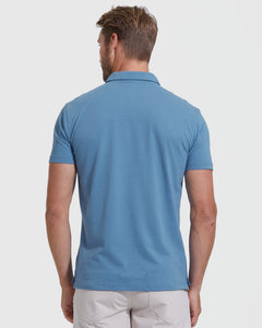 True ClassicIndigo Short Sleeve Polo