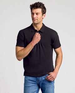 True ClassicBlack Short Sleeve Polo