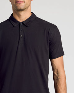 True ClassicBlack Short Sleeve Polo