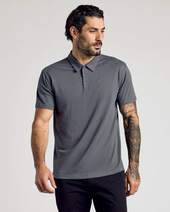 True ClassicCarbon Short Sleeve Polo