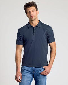 True ClassicNavy Short Sleeve Polo