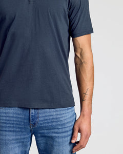 True ClassicNavy Short Sleeve Polo