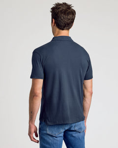 True ClassicNavy Short Sleeve Polo