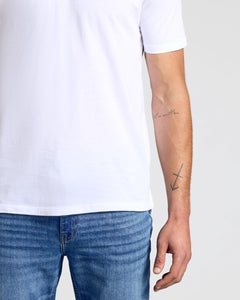 True ClassicWhite Short Sleeve Polo