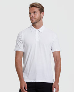 True ClassicAll White Short Sleeve Polo 6-Pack