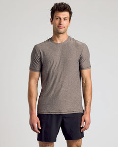 True ClassicHeather Cocoa Active Crew Neck Tee