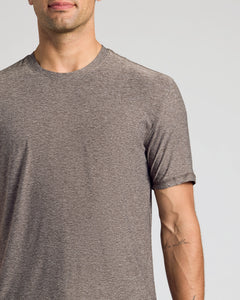 True ClassicHeather Cocoa Active Crew Neck Tee