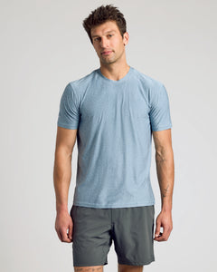 True ClassicHeather Indigo Active Crew Neck Tee