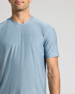 True ClassicHeather Indigo Active Crew Neck Tee