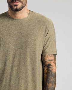 True ClassicHeather Military Green Active Crew Neck Tee