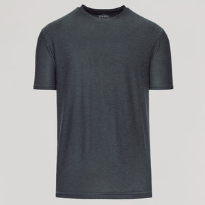 True ClassicActive T-Shirt mit Rundhalsausschnitt in Charcoal Heather Gray