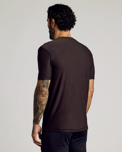 True ClassicDark Heather Cocoa Active Crew Neck Tee