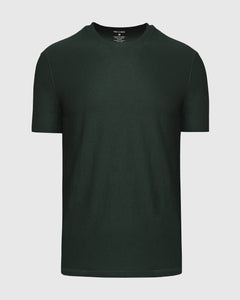 True ClassicCamiseta deportiva cuello redondo bosque jaspeado oscuro