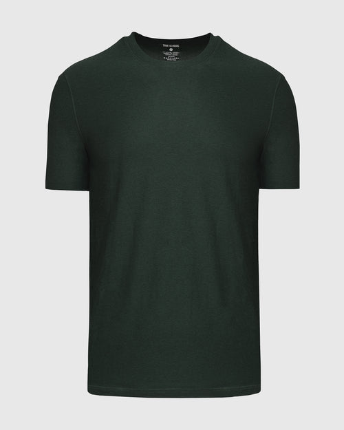 Dark Heather Forest Active Crew Neck Tee