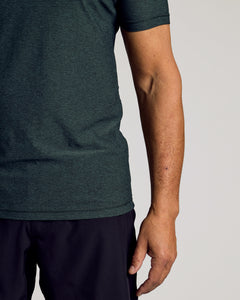 True ClassicDark Heather Forest Active Crew Neck Tee