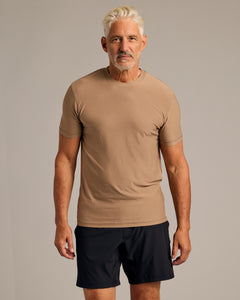 True ClassicDriftwood Active Short Sleeve Crew Neck Tee