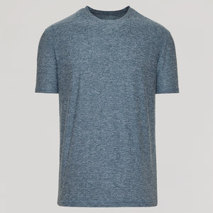 True ClassicHeather Navy Active Crew Neck Tee