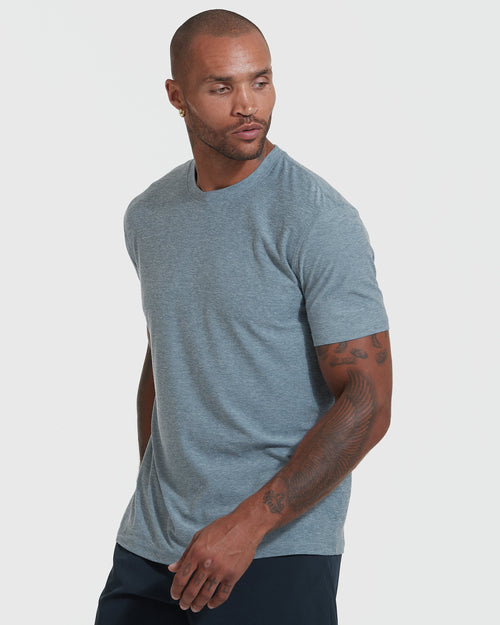 Heather Active and Classic Crew Neck Tee 6-Pack