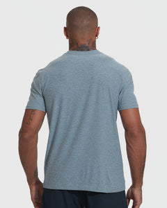 True ClassicHeather Indigo Active Crew Neck Tee