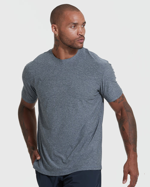 The Heather Color Active Crew Neck T-Shirt 3-Pack