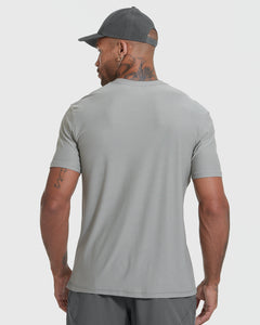 True ClassicIron Gray Active Crew Neck Tee