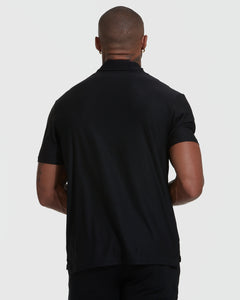 True ClassicBlack Active Short Sleeve Polo