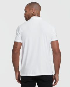 True ClassicWhite Active Short Sleeve Polo