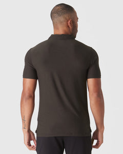 True ClassicDark Heather Cocoa Active Polo 2.0