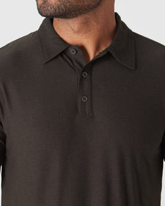 True ClassicDark Heather Cocoa Active Polo 2.0