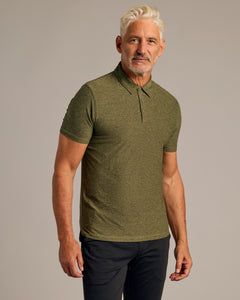 True ClassicDark Heather Pear Active Polo