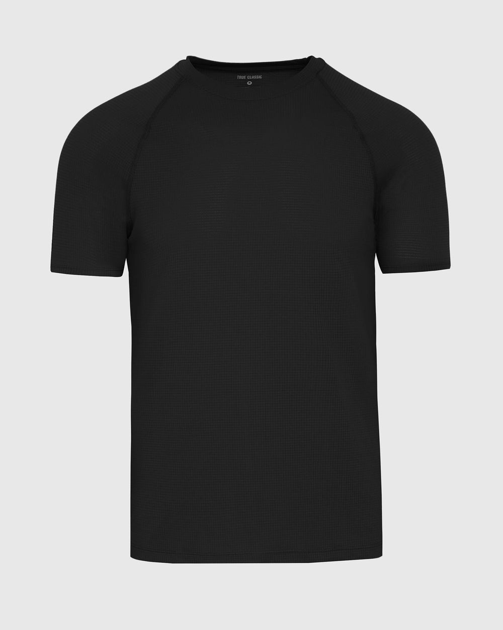 Black Active Mesh Crew