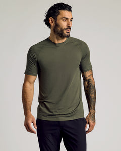 True ClassicT-shirt en maille active Kelp