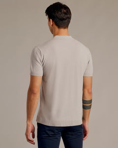 True ClassicHeather Gray Short Sleeve Sweater Polo 2.0