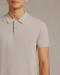 True ClassicHeather Gray Short Sleeve Sweater Polo 2.0