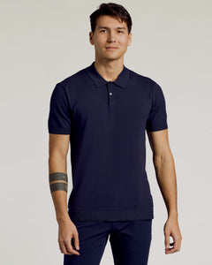 True ClassicNavy Short Sleeve Sweater Polo 2.0