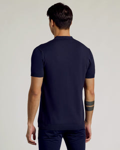 True ClassicNavy Short Sleeve Sweater Polo 2.0