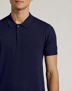 True ClassicNavy Short Sleeve Sweater Polo 2.0