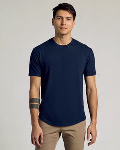 True ClassicShort Sleeve Curved Hem Crew 3-Pack