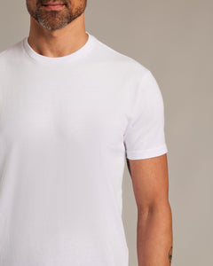 True ClassicWhite Short Sleeve Curved Hem Crew 3-Pack