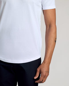 True ClassicAll White Short Sleeve Curved Hem Crew 6-Pack