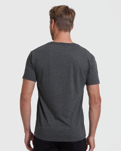 True ClassicCharcoal Heather Gray V-Neck Tee