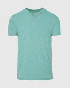 True ClassicDark Heather Oceanic V-Neck Tee