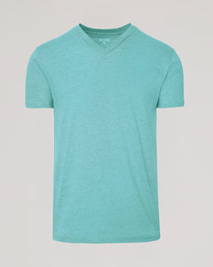 True ClassicDark Heather Oceanic V-Neck Tee