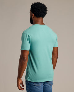 True ClassicDark Heather Oceanic V-Neck Tee