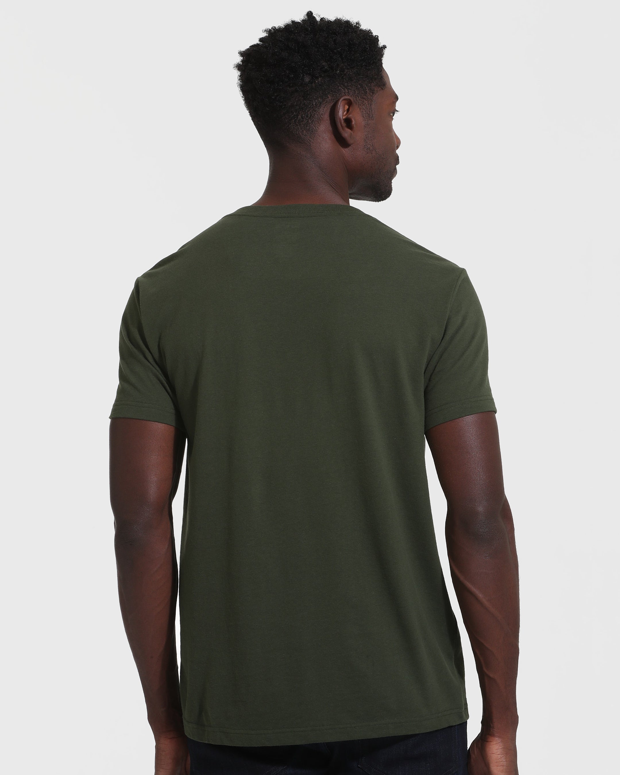 Dark Olive V-Neck T-Shirt | Men's Dark Olive V-Neck Tees | True Classic