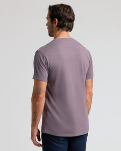 True ClassicDark Heather Amethyst V-Neck Tee