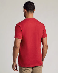 True ClassicDark Heather Lava V-Neck Tee