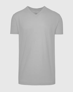 True ClassicGlacier Gray V-Neck Tee