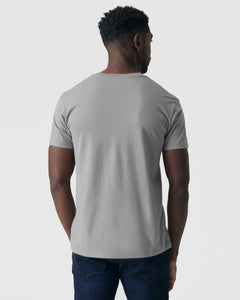 True ClassicGlacier Gray V-Neck Tee