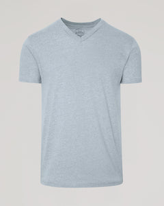 True ClassicHeather Gray V-Neck Tee